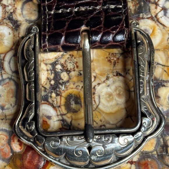 Brighton Western Belt, Size 36/XL, Dark Brown main image 2